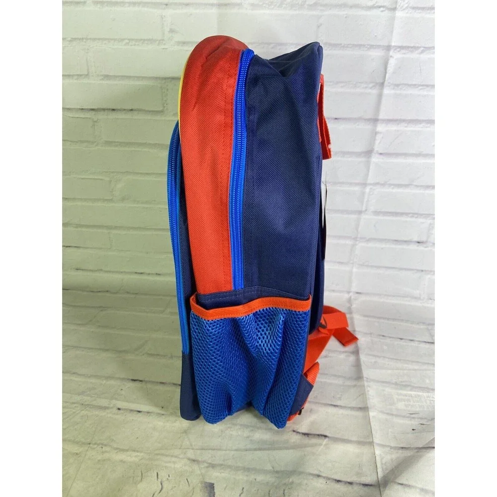 Nintendo Super Mario Logo School Backpack Bag Blue Red Zipper Closure NEW